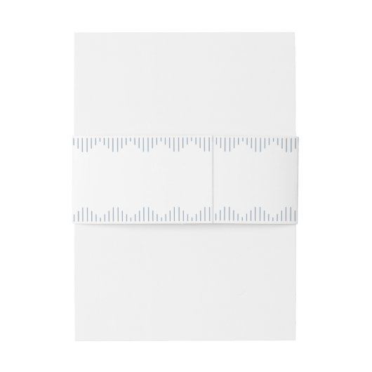 デモダンコ |白と埃っぽい青のモノグラム 招待状ベリーバンド (裏面例)