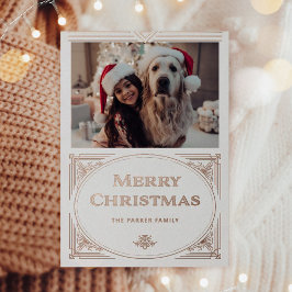 デモダンコ |白エレガントとフォトバラ金ゴールド 箔シーズンカード