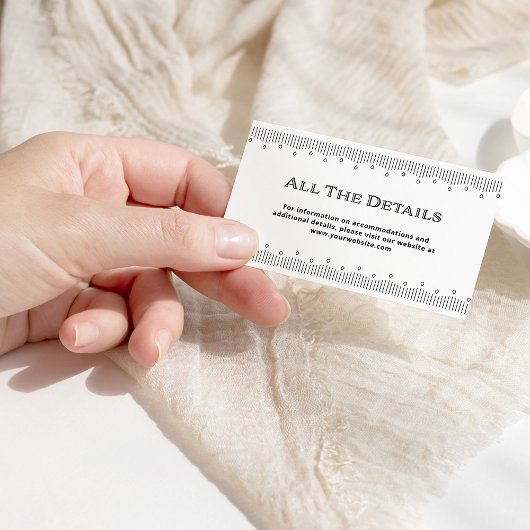 デモダンコ |白黒の結婚詳細 エンクロージャーカード