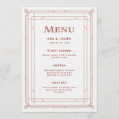 デモダンコ |赤と白のライトシルバ結婚ー メニュー (正面)