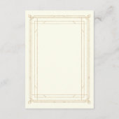 デモダンコ |金ゴールドとアイボリー結婚のゲスト詳細 エンクロージャーカード (裏面)