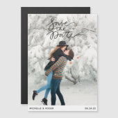 デモダンートカミニマルードを保存する田舎の写真 マグネット招待状 (正面/裏面)