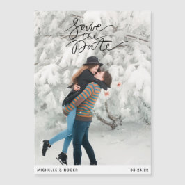 デモダンートカミニマルードを保存する田舎の写真 マグネット招待状