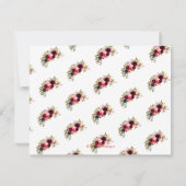 デモダンー救ト、水彩の花 セーブザデート (裏面)