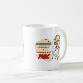 デモティおもしろいバルサッシーヴィンテージ主婦レトロ コーヒーマグカップ (正面右)