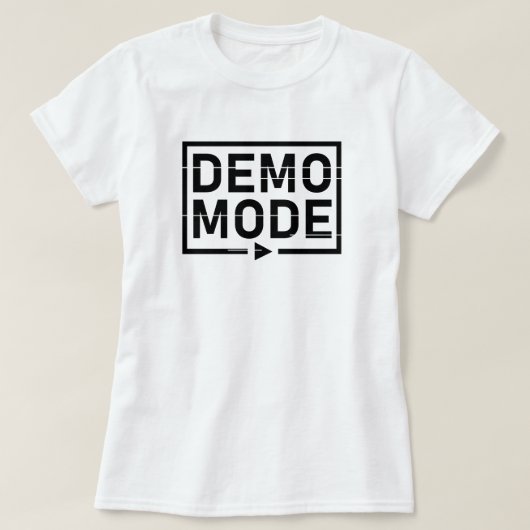 デモモードオーディオV1 Tシャツ (デザイン正面)
