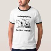 デモリッション工事サービス カートゥーントシャツ Tシャツ (正面)