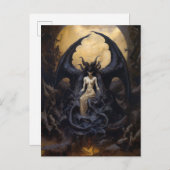 デモンスダークファンタジーゴシックゴシック美術 ポストカード (正面/裏面)