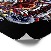 デモン日本のスカルマスク ポスター (角)