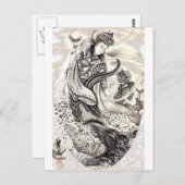 デモン日本のズ ポストカード (正面/裏面)