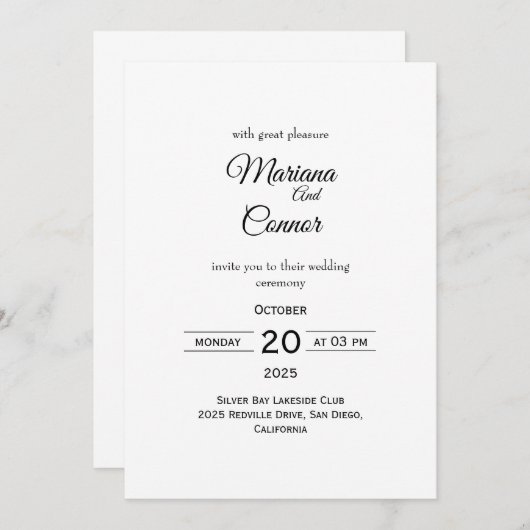 デモ4招待状 招待状 (正面/裏面)