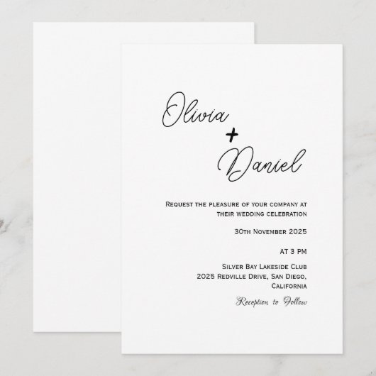 デモ8招待状 招待状 (正面/裏面)