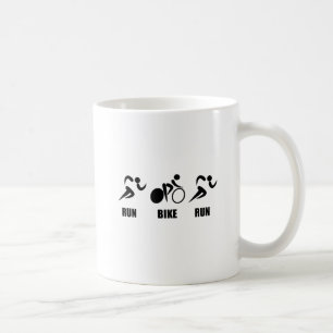 デュアスロンの操業バイクの操業 コーヒーマグカップ