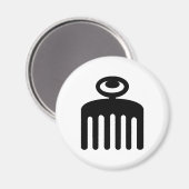 デュアフ |美しい用のAdinkraのフェミニン記号 マグネット (正面/裏面)