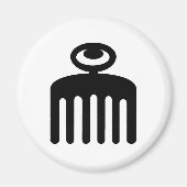 デュアフ |美しい用のAdinkraのフェミニン記号 マグネット (正面)