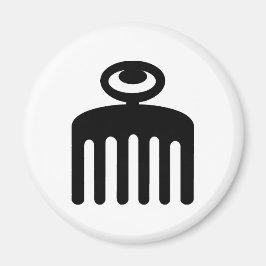 デュアフ |美しい用のAdinkraのフェミニン記号 マグネット