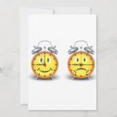 デュアルアラームクロック招待状 招待状 (正面)