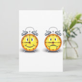 デュアルアラームクロック招待状 招待状 (スタンド正面)