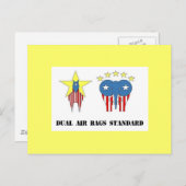 デュアルエアバッグ標準はがきデモクラット ポストカード (正面/裏面)