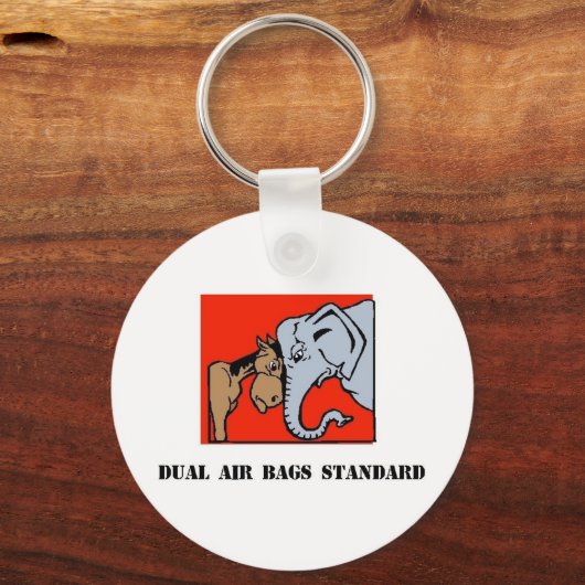 デュアルエアバッグ標準キーチェーン民主党員 キーホルダー (正面)
