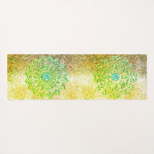 デュアルエメラルドグリーンマンダラ ヨガマット (裏面(横))