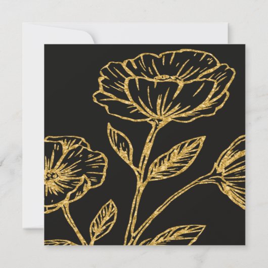 デュアルエレガント誕生日ソース サンキューカード (裏面)