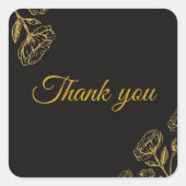 デュアルエレガント誕生日ソース スクエアシール (正面)