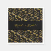 デュアルエレガント誕生日ソース スタンダードカクテルナプキン (正面)