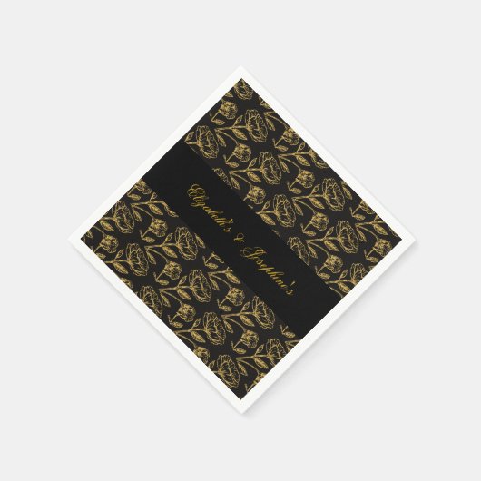 デュアルエレガント誕生日ソース スタンダードカクテルナプキン (角)