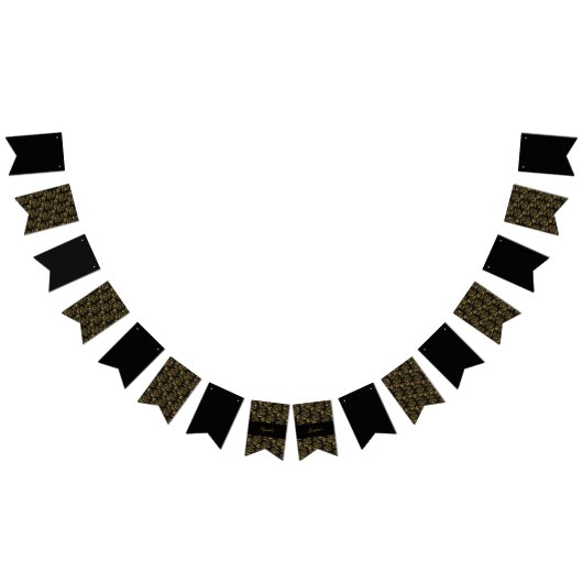 デュアルエレガント誕生日ソース バンティングフラッグ (全)