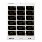 デュアルエレガント誕生日ソース ラベル (フルシート)