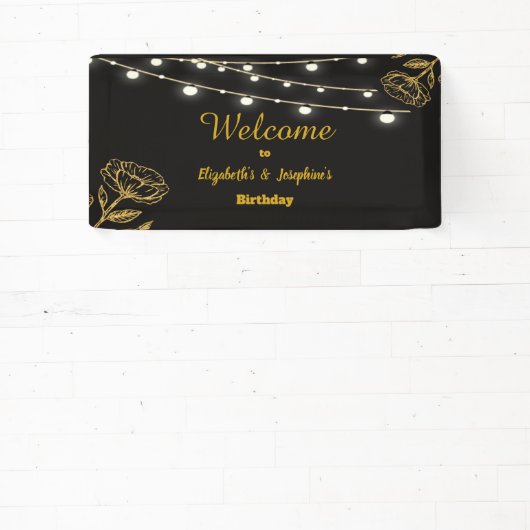 デュアルエレガント誕生日ソース 横断幕 (インサイチュ)