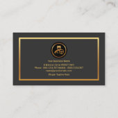 デュアルカラムトーンカラープロフェッショナル運転手 名刺 (裏面)