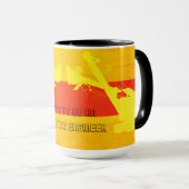 デュアルケーブルショベル運転技術者南西 マグカップ (正面右)