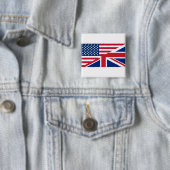 デュアルシチズンアメリカおよびブリティッシュボタン 缶バッジ (インサイチュ)