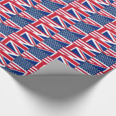 デュアルシチズンアメリカ英国国旗の包み紙 ラッピングペーパー (角)