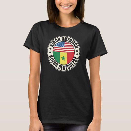 デュアルシチズンシップアメリカセネガルSenegal Usa F Tシャツ (正面)