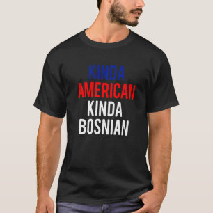 デュアルシチズンシップボスニアキンダボスニアアメリカンシティ Tシャツ