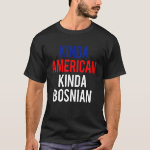 デュアルシチズンシップボスニアキンダボスニアアメリカンシティ Tシャツ