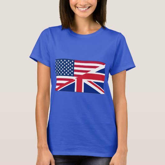デュアルシチズン アメリカ & イギリス国旗 Tシャツ (正面)