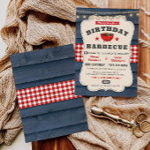デュアルジョイント ダブル バースデー BBQ サマー バーベキュー 招待状