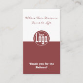 デュアルトーンヘアサロン紹介評価 名刺 (正面)