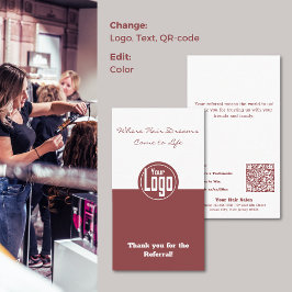 デュアルトーンヘアサロン紹介評価 名刺