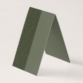 デュアルトーンモスグリーンコルクねじ – カスタマイズ可能 名刺 (裏面)