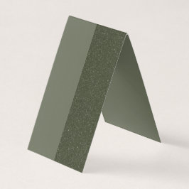 デュアルトーンモスグリーンコルクねじ – カスタマイズ可能 名刺