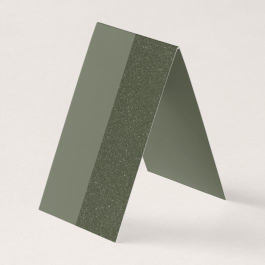 デュアルトーンモスグリーンコルクねじ – カスタマイズ可能 名刺 (正面)