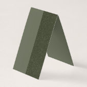 デュアルトーンモスグリーン折り畳みカード – カスタマイズ可能 名刺 (裏面)