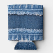 デュアルトーン漂白デニムファブリックフレーム 缶クーラー (裏面)