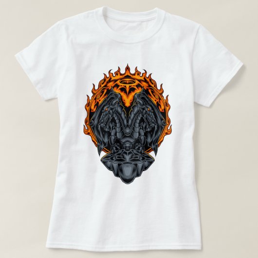 デュアルドラゴンインフェルノ Tシャツ (デザイン正面)