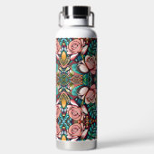 デュアルバラ：壮大なフローラ配置 ウォーターボトル (背面)